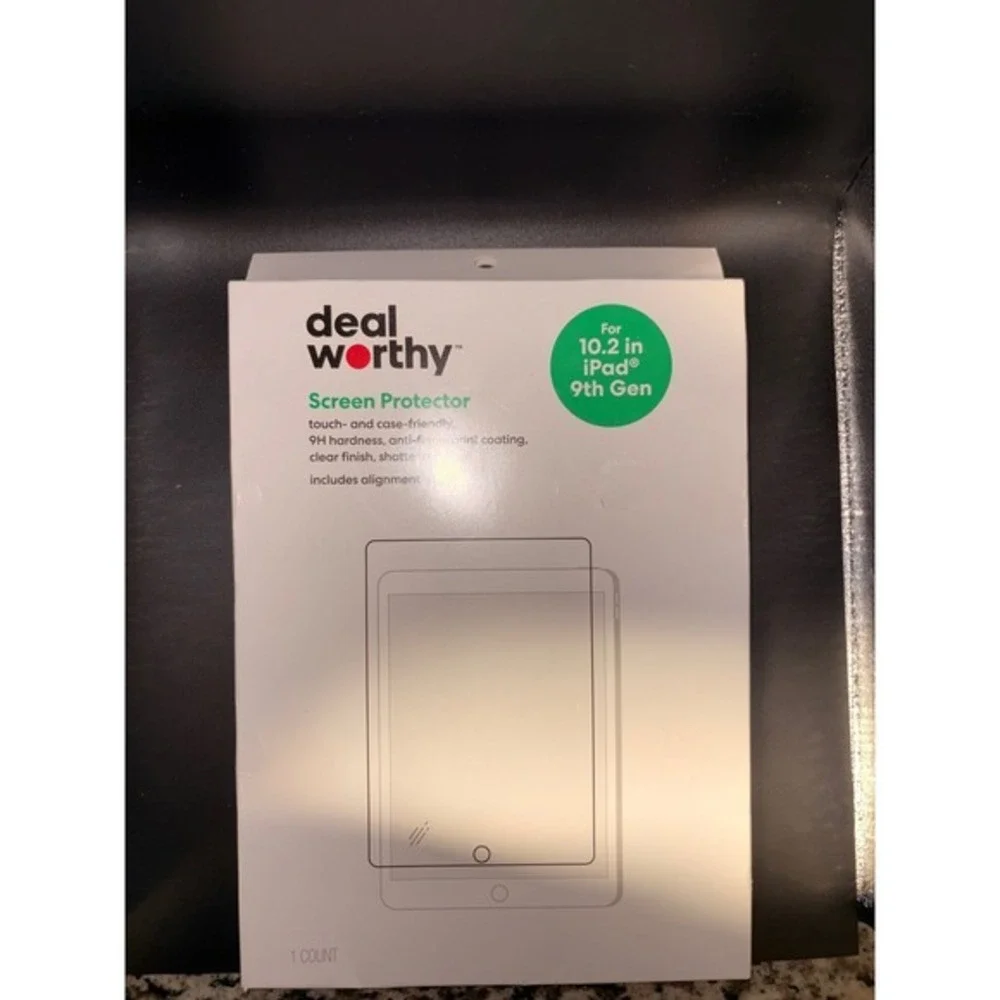 Deal Worthy 10.2 inch iPad 9th Gen Screen Protector 9H Hardness Clear Finish